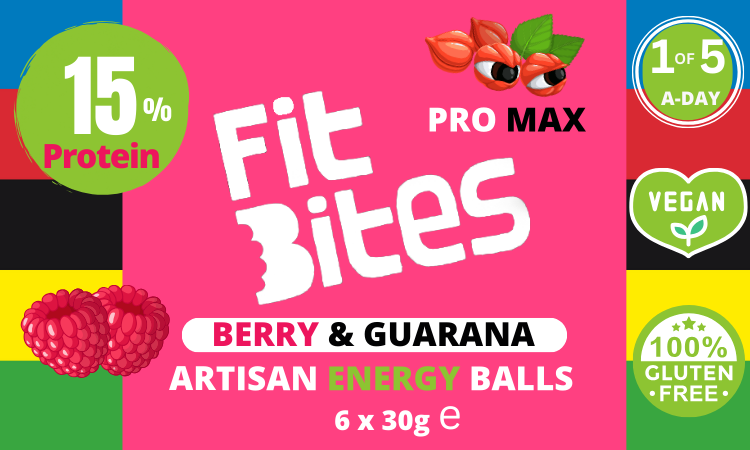 NEW! Pro Max Berry + Guarana Energy & Protein balls, 180g (Case of 6)