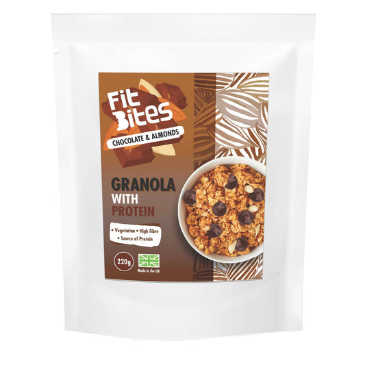 9. Chocolate + Almonds Granola Protein, 220g bag (Case of 3)